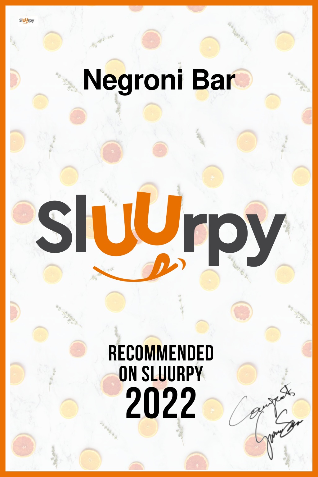 Negroni Bar - Sluurpy